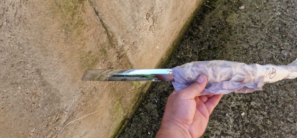 Никелирана лайстна за задна броня (лява) за пасат Б7,чисто нова.