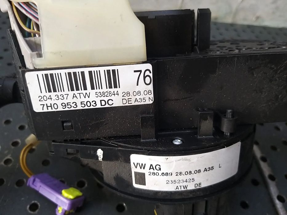 Bloc manete semnalizare stergator parbriz spirala volan seat ibiza 6j 7h0953503dc 204337atw 280689