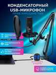 Конденсаторный студийный USB-микрофон FIFINE T669 со стойкой