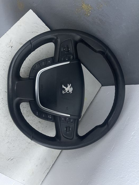 Volan complet cu airbag comenzi Peugeot 508 2010-2014 cod 9687466ZE
