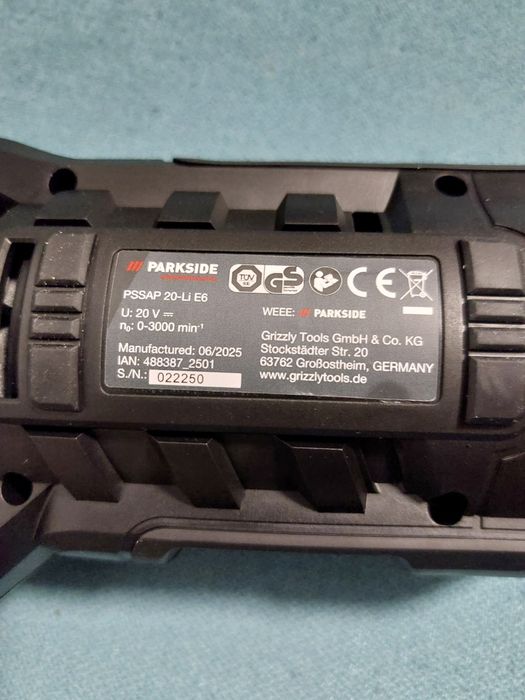 Fierastrau sabie parkside performance 20v acumulator 4 ah smart