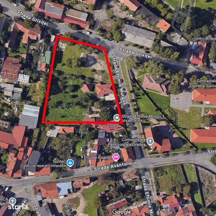 Teren de vanzare in Oradea, Ultracentral, pe Eftimie Murgu-Zona Cetate