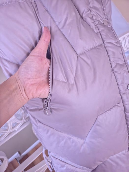 Vesta lunga  cu blana naturala