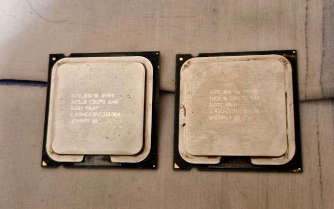 Процессоры Интел Intel Core 2 Quad Q9550 и Core 2 Duo E7500 и Кулер