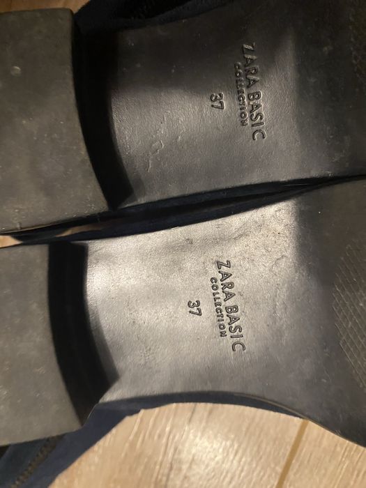 Cizme Zara piele intoarsa