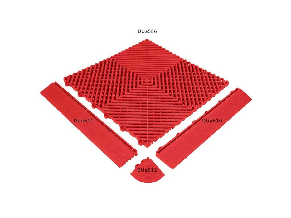 Colț Roșu pentru partea laterală a pardoselii modulare din PVC