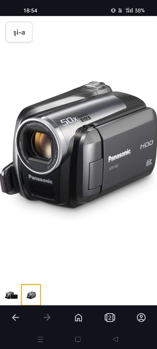 Camera video Panasonic SDR-H60