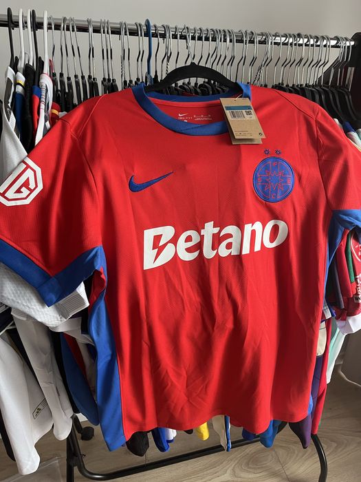 Tricou de fotbal FCSB Steaua Bucuresti cu Florin Tanase 10 marime M