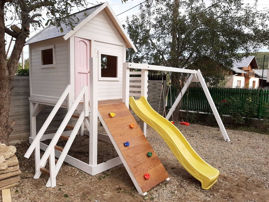 Casuta din lemn pentru copii, Loc de joaca copii