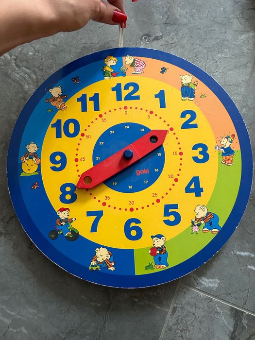 Голям детски дървен часовник Goki