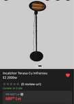 Incalzitor Terasa Cu Infrarosu E2 2000w