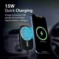15W iPhone Magsafe безжично магнитно зарядно устройство за автомобил