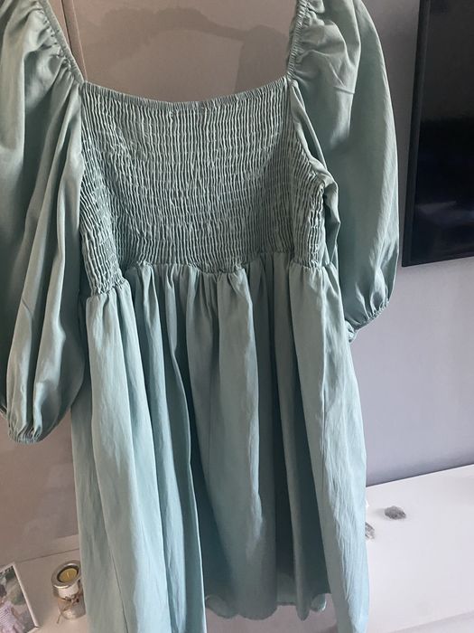 Rochie eleganta verde menta M-38