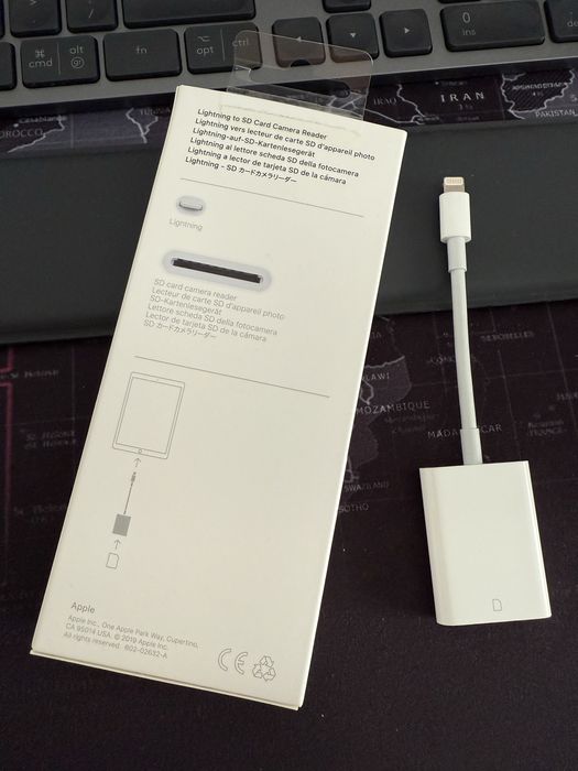 Adaptor Apple Lightning la SD/microSD card