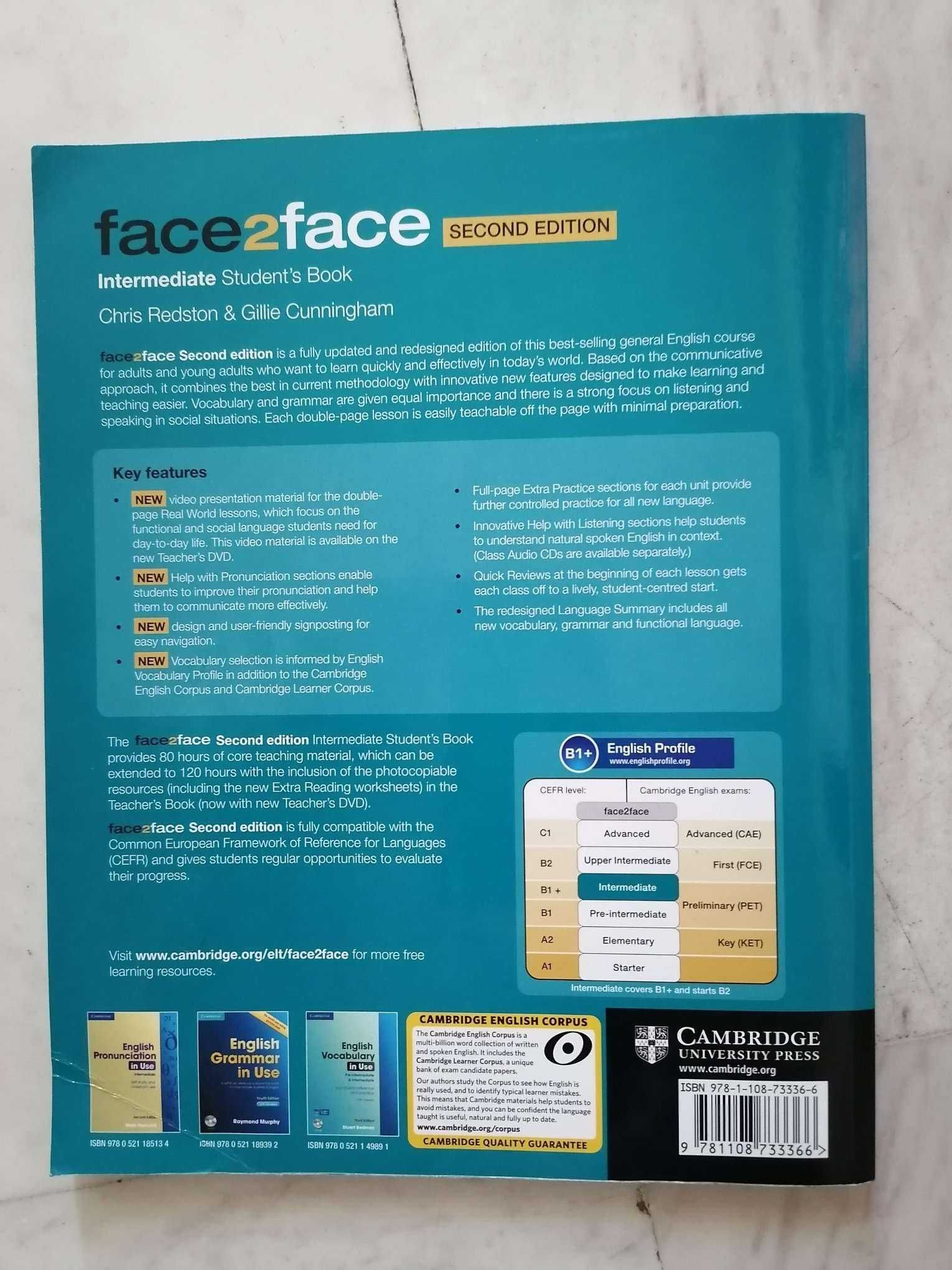 face2face Intermediate (B1+) Учебник по английски език Second Edition