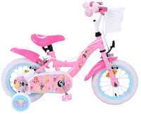 Bicicleta pentru fete Disney Princess, 12 inch, culoare roz, frana de