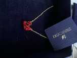 Swarovski - Колие Iconic Swan red