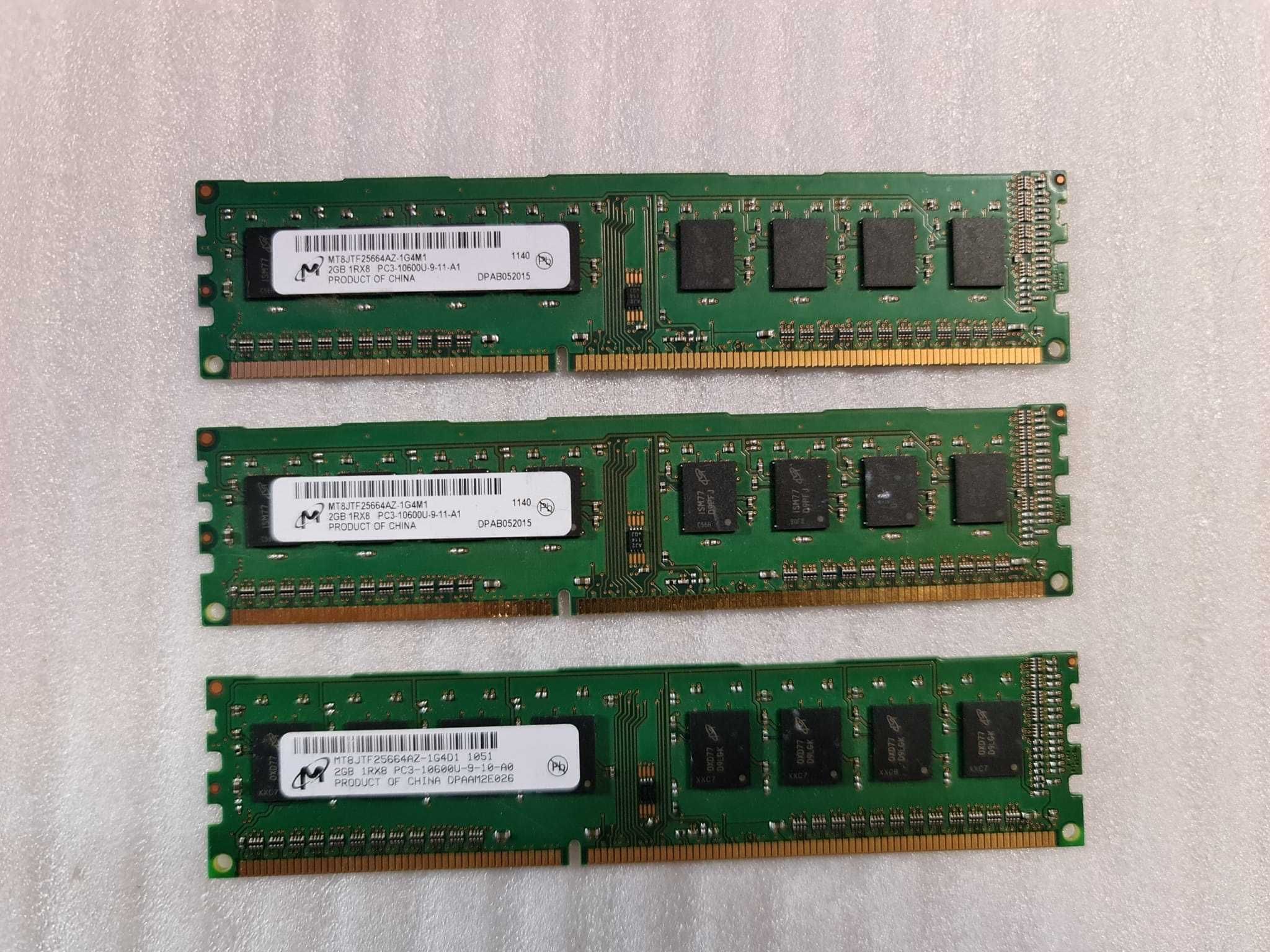 Memorie RAM desktop Micron 2GB PC3-10600 DDR3 1333MHz non-ECC