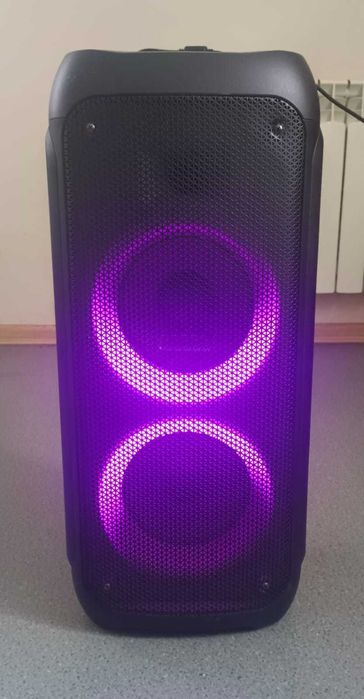 ХИТ! Большая караоке-колонка с подсветкой. 2 динамика, TWS, 12V/220V
