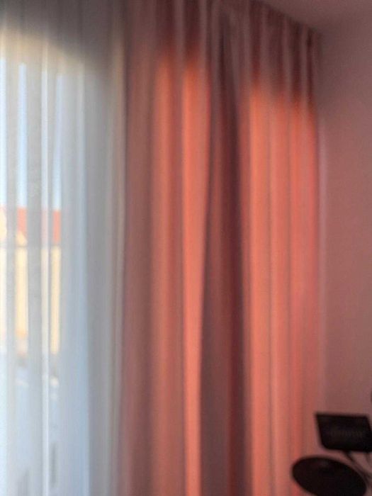 De vinzare perdele gata croite din catifea roz pudra