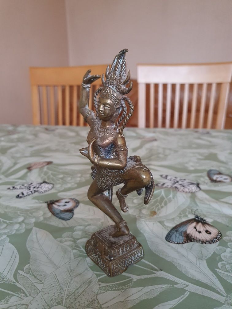 Statueta veche Shiva din bronz masiv