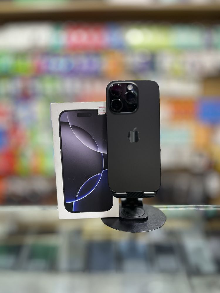 Iphone 16 Pro 128gb 100% 40sikl Black sim - Naqd va halol nasiya savdo