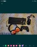 Мишка и клавиатура, джойстик,слушалки PlayStation 4. Става и за PC