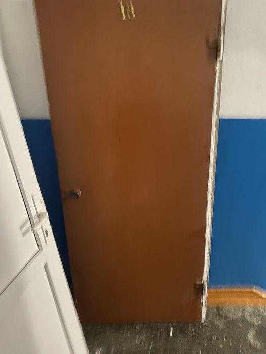 Двери железная и пластиковая.