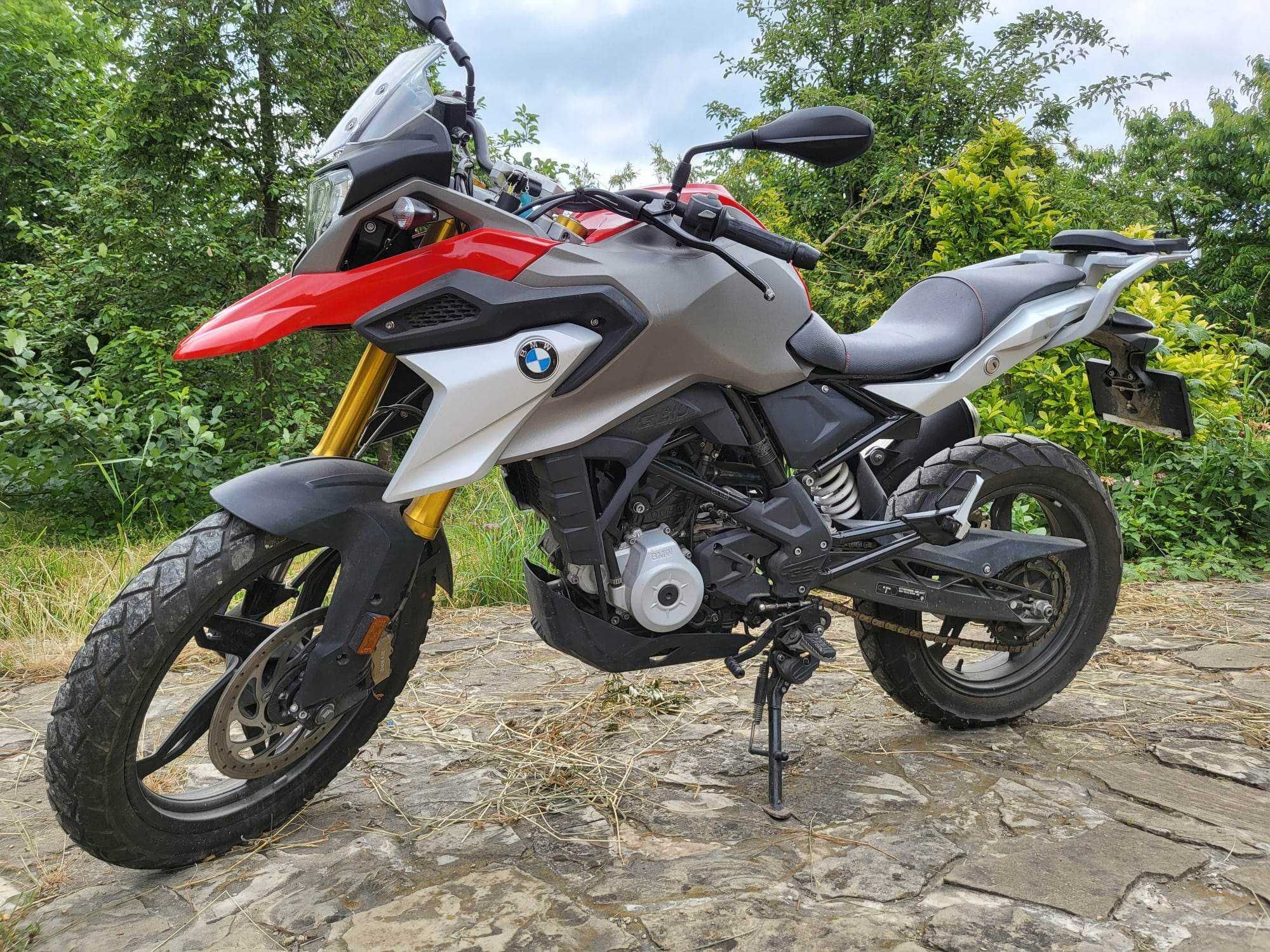 BMW G310 GS șa coborâtă + topcase