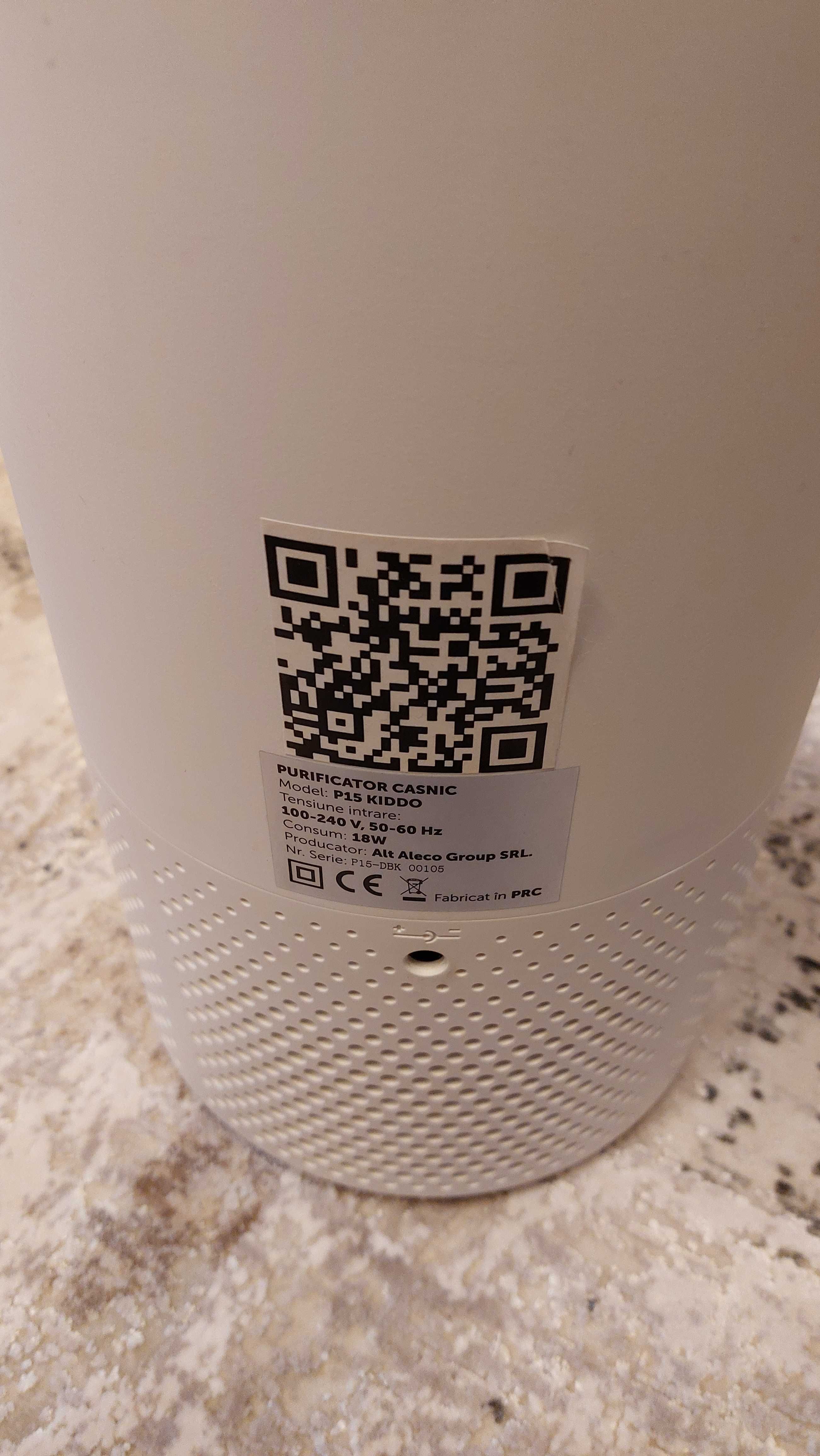 Purificator de aer AlecoAir P15 KIDDO, Wi-Fi, Lampa UV,-C Filtru HEPA