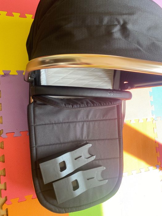 Комбинирана детска количка 3в1 Zummi - черно и златно