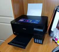 Принтер Epson l3100. 3в1 (сканер, цветная печать, ксерокс)
