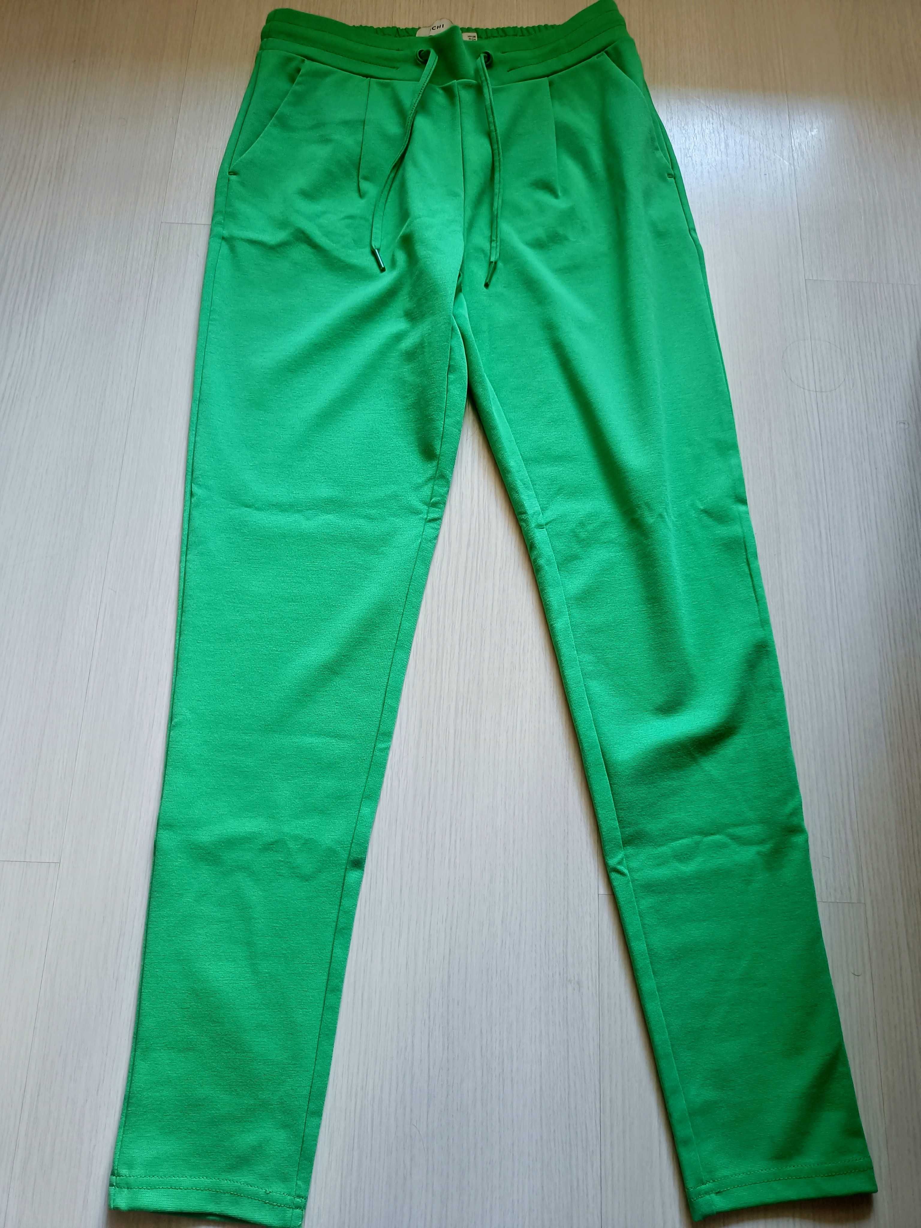 Ichi Kate Jogger Style Trousers, Kelly Green/Панталон ICHI цвят зелен