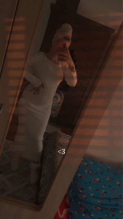 Rochie lunga alba mulata