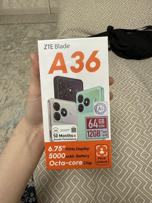 Zte a36 blade новый запечатанный