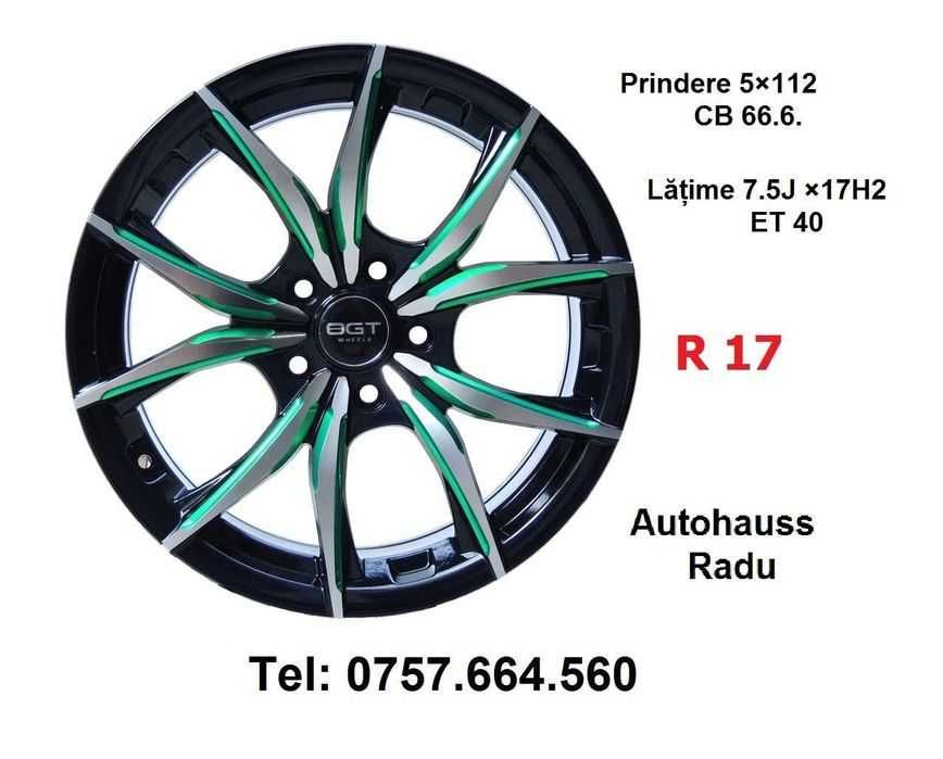 Jante 5 x 112 pe R 17 Vw Golf Passat Audi A3 A4 Noi cu 2 ani Garanție