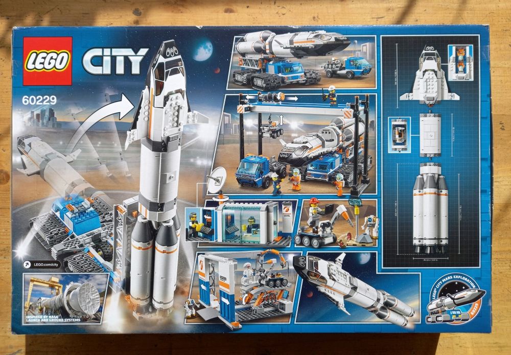 LEGO City 60229 - Сглобяване и транспорт на ракета