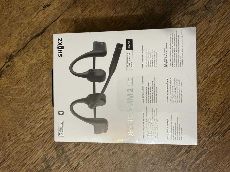 Casti SHOKZ OpenComm2 UC -  conductie osoasa, SIGILATE, garantie