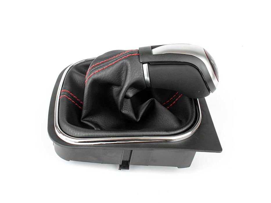 Топка скоростен лост маншон червен шев VW Golf 5 6 Jetta EOS Scirocco