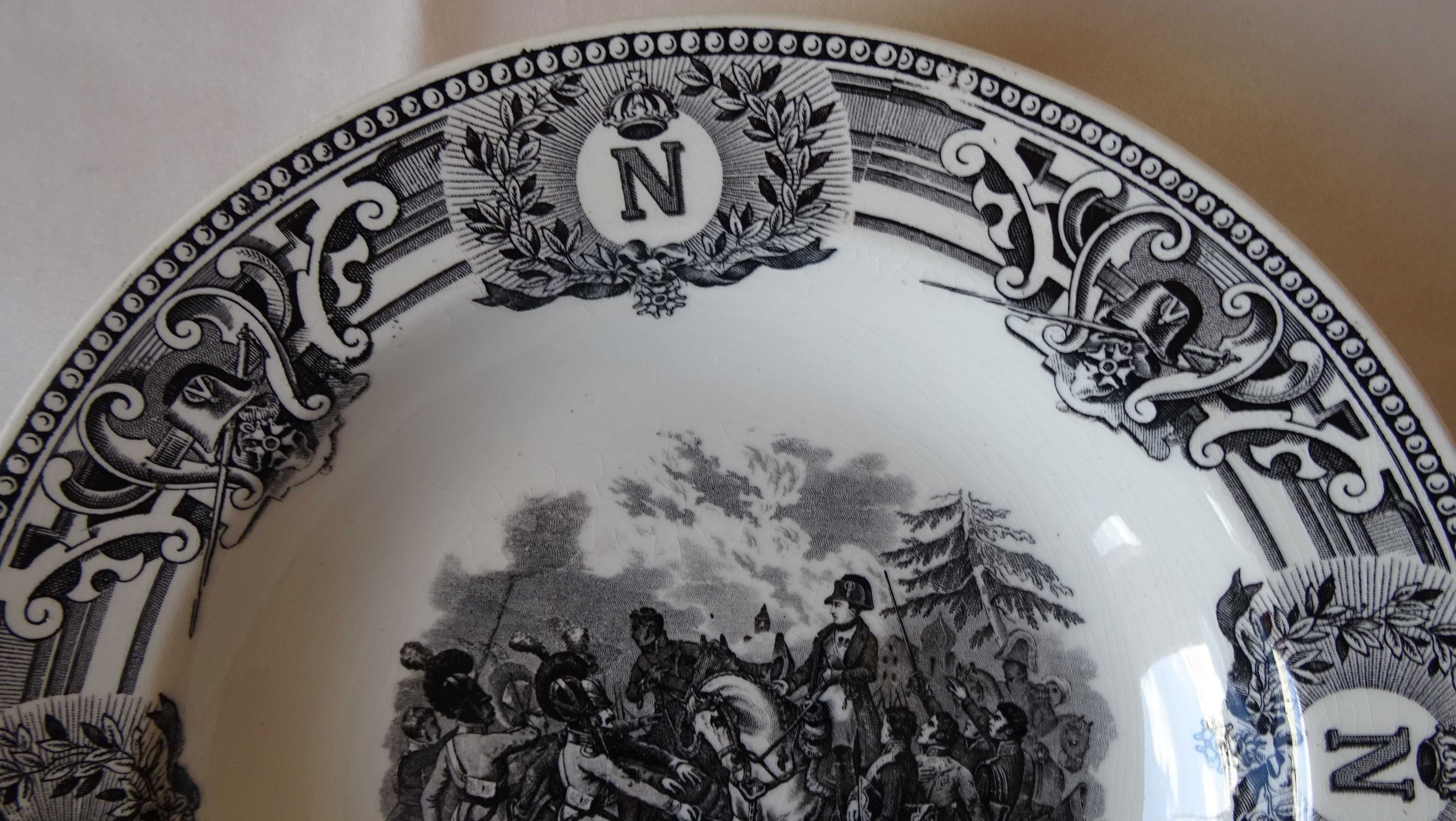 Антични белгийски чинии Napoleon. Марка Keramis B.F. от 1890 г.