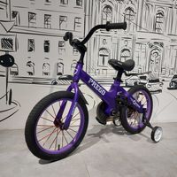Детский двухколесный велосипед "Prego". 16". С боковыми колесиками.