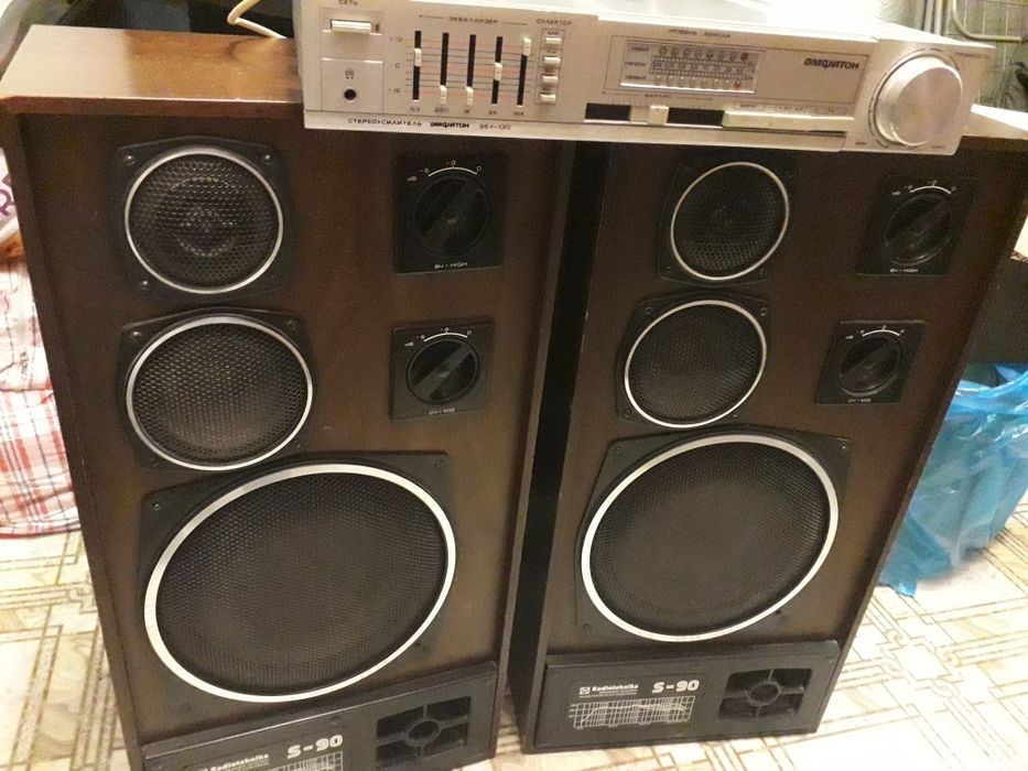 Продам колонки S-90 и усилитель Амфитон