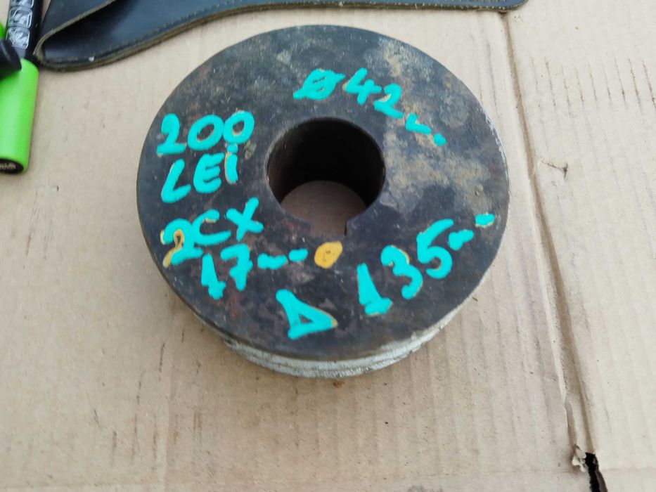 Fulie cu 2 canale 135 mm