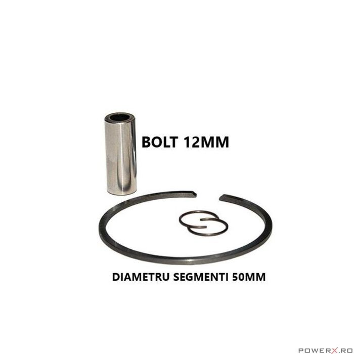 Piston complet compatibil Husqvarna 268, 50mm, bolt 12, PowerX