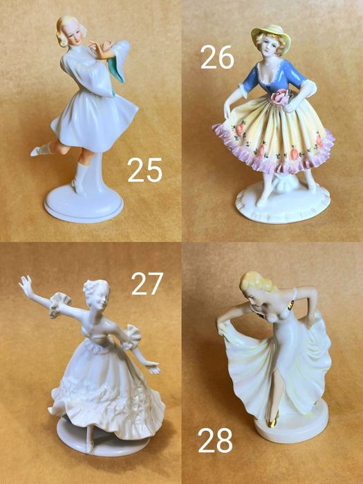 Фарфоровая статуэтка девушка лфз зхк Дулево гжель ТФЗ