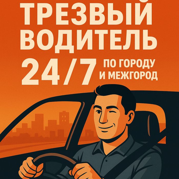 Трезвый водитель — быстро и  надёжно. Звоните 24/7.