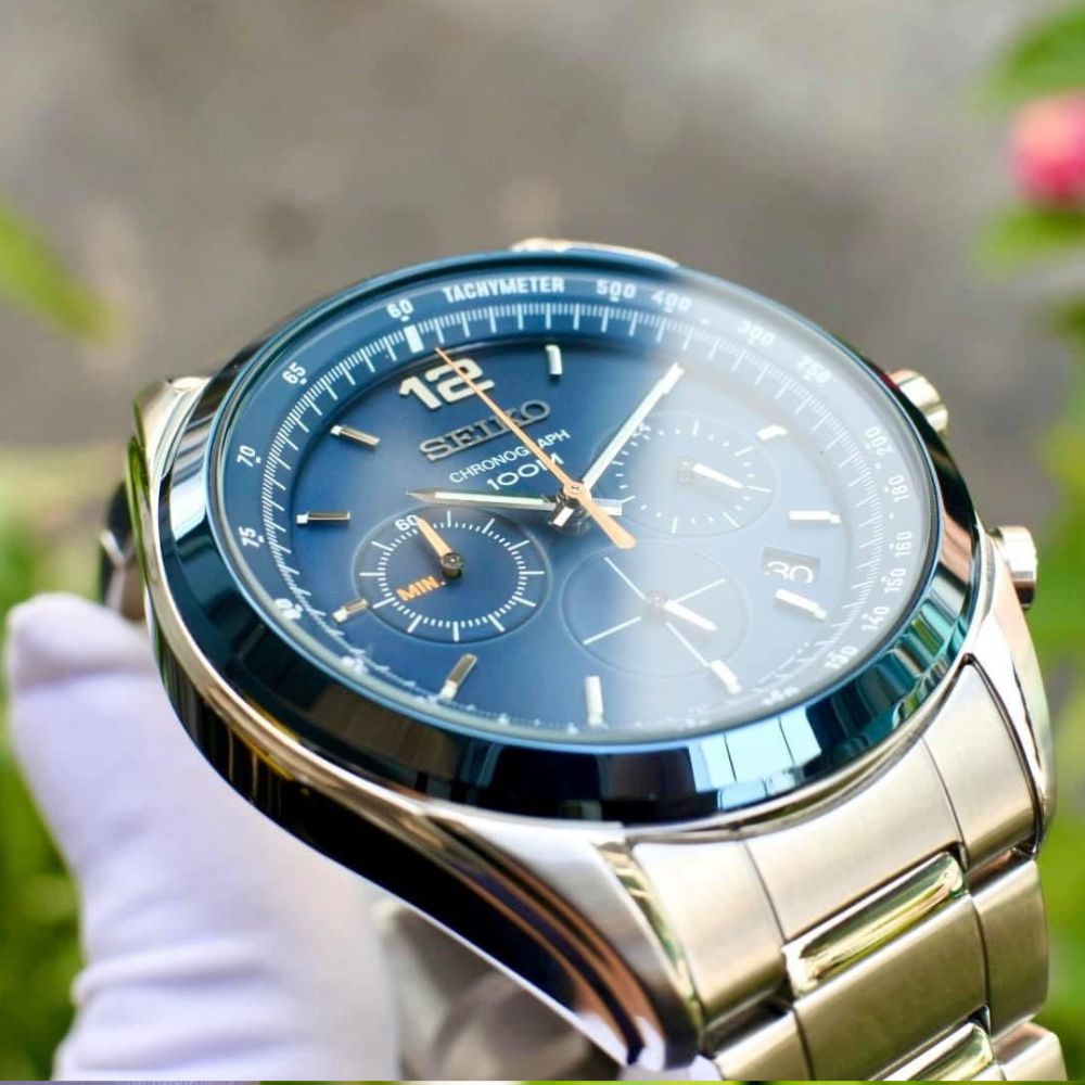 Seiko Essentials Cheonograph Blue SSB091