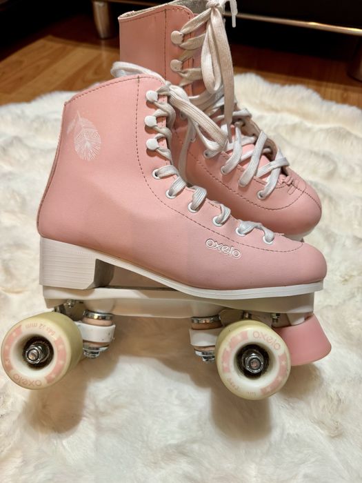 Ролкови кънки за фигурно пързаляне OXELO, QUAD 100,за деца и възрастни