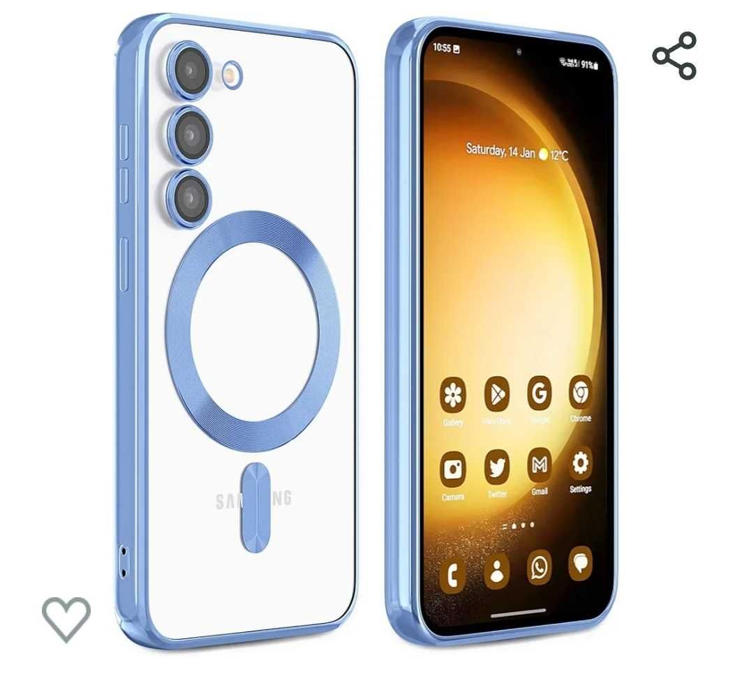 Husa silicon cu incarcare wirless pentru Samsung Galaxy S24 FE