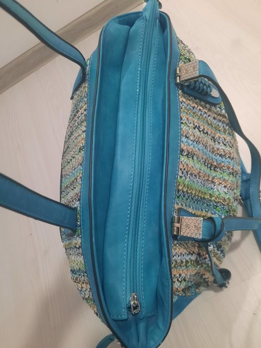 Geanta și rochie mărimea S,  culorea turcoaz